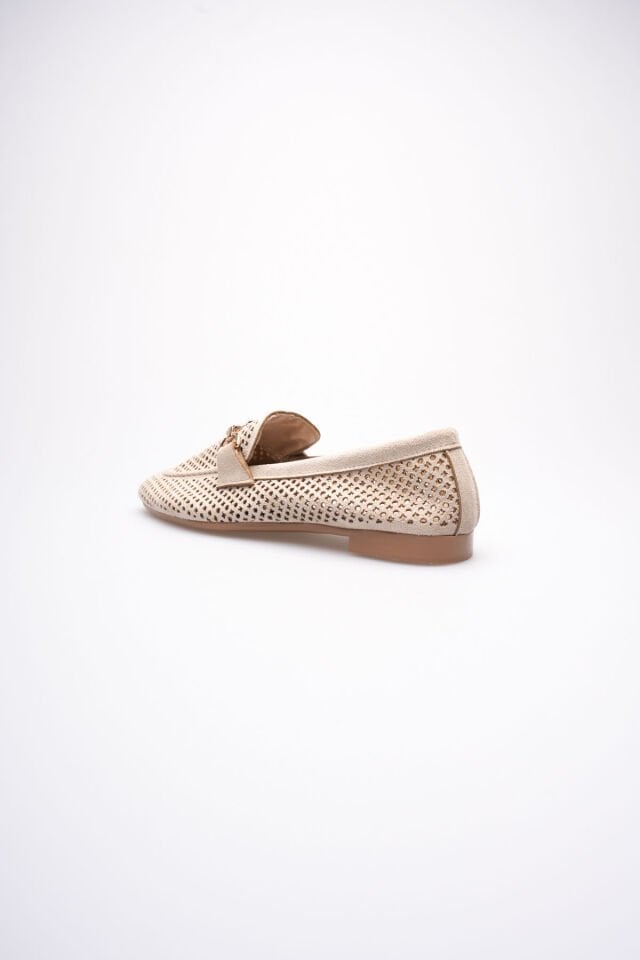 Kadın Süet Bej Günlük Ayakkabı TR27MS02B