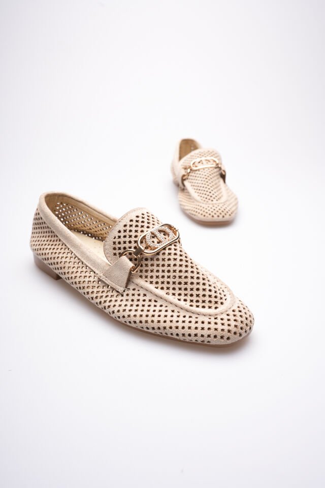 Kadın Süet Bej Günlük Ayakkabı TR27MS02B