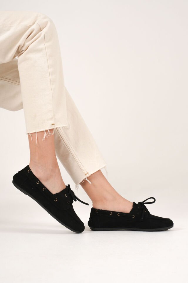 Kadın Siyah Günlük Süet Ayakkabı TR27MS06A