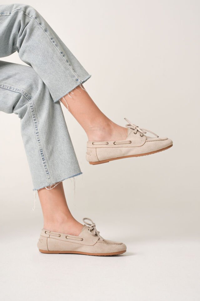 Kadın Bej Günlük Süet Ayakkabı TR27MS06B