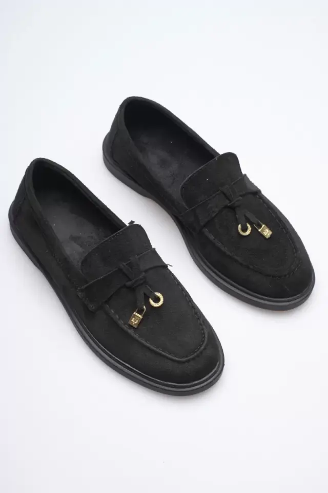 Kadın Siyah Günlük Süet Ayakkabı TR27MS10A