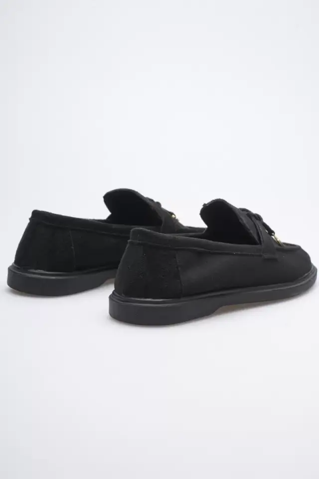 Kadın Siyah Günlük Süet Ayakkabı TR27MS10A