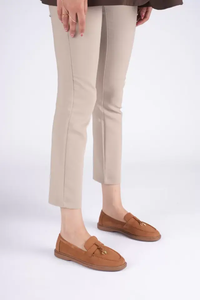 Kadın Taba Günlük Süet Ayakkabı TR27MS10C