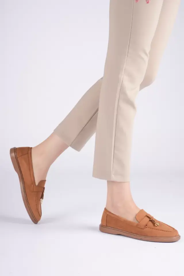 Kadın Taba Günlük Süet Ayakkabı TR27MS10C