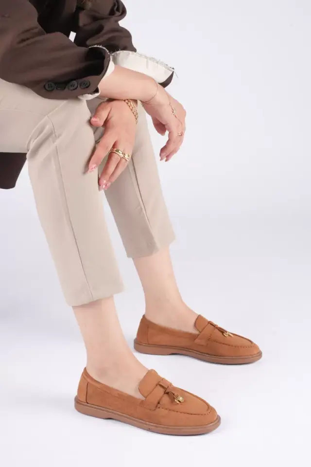 Kadın Taba Günlük Süet Ayakkabı TR27MS10C