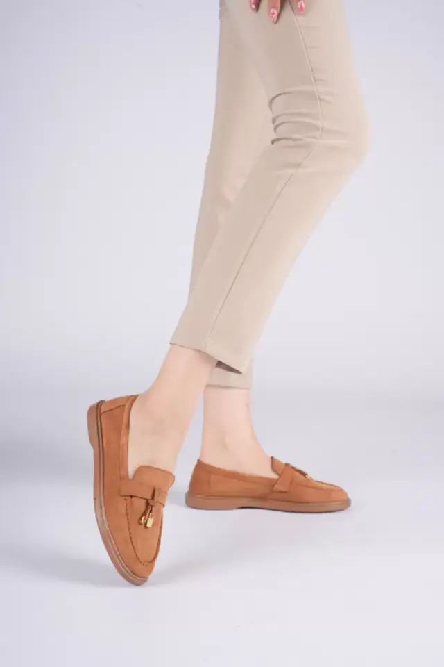 Kadın Taba Günlük Süet Ayakkabı TR27MS10C