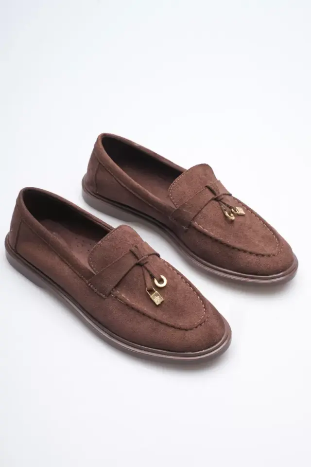 Kadın Acı Kahve Günlük Süet Ayakkabı TR27MS10D