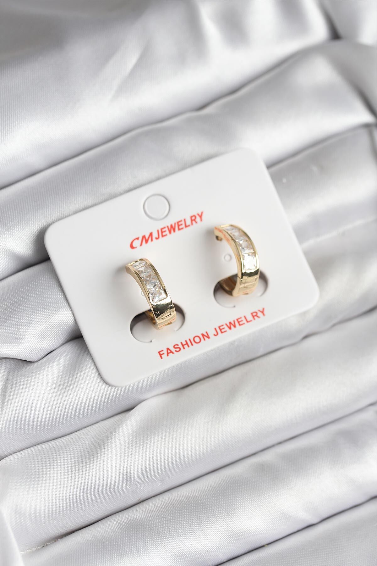 14K Gold Renk Kaplama CM Kadın Küpe