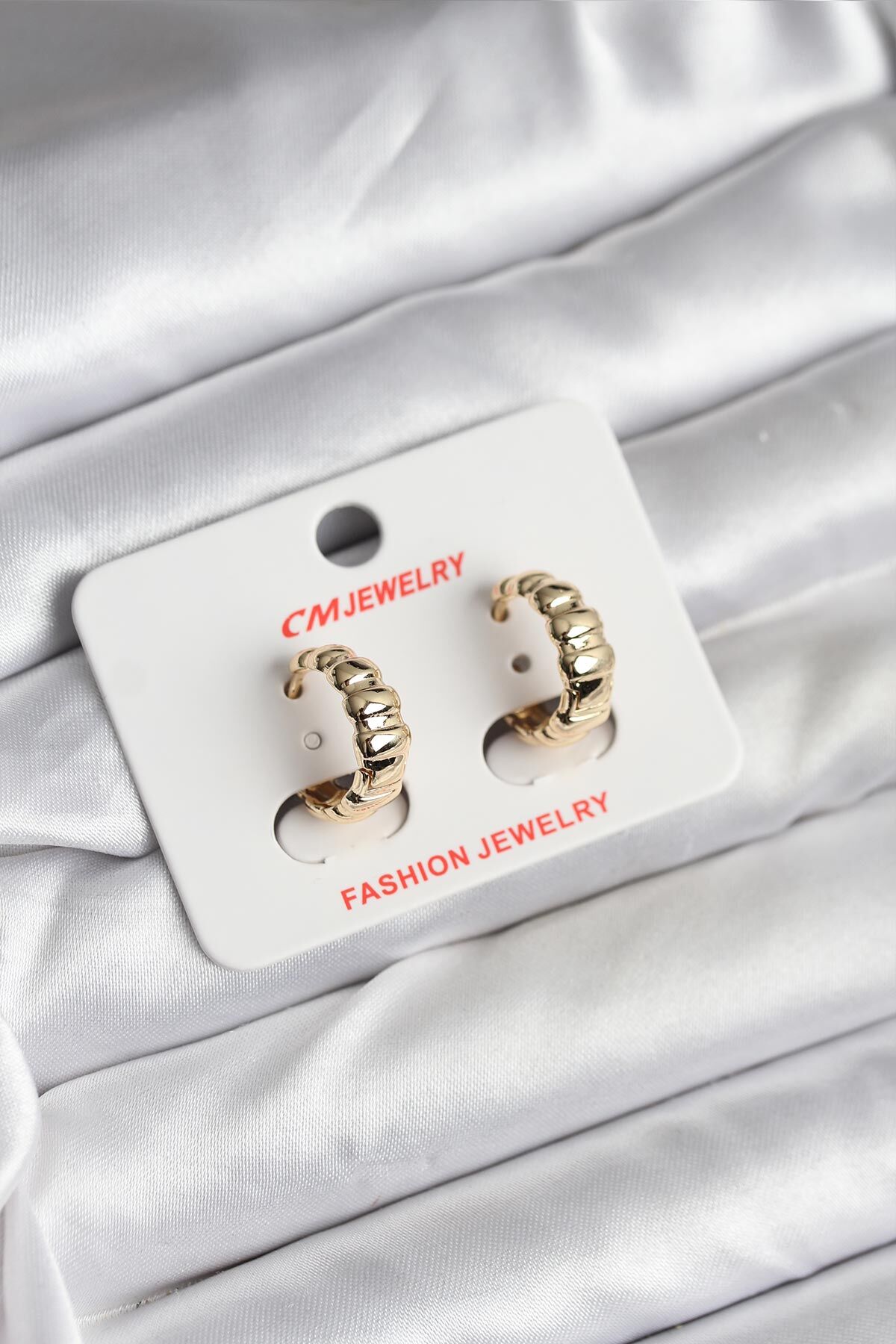 14K Gold Renk Kaplama CM Kadın Küpe