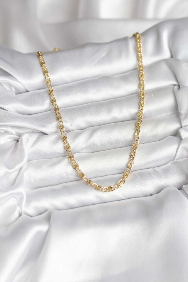 14K Gold Renk Kaplama Zincir Model CM Kadın Kolye