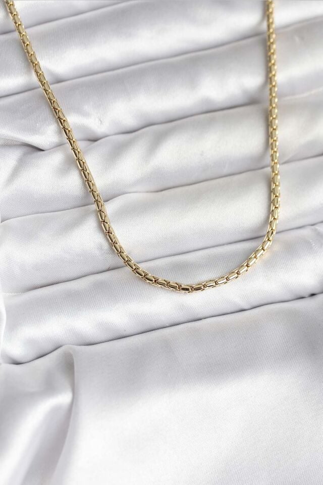 14K Gold Renk Kaplama Zincir Model CM Kadın Kolye