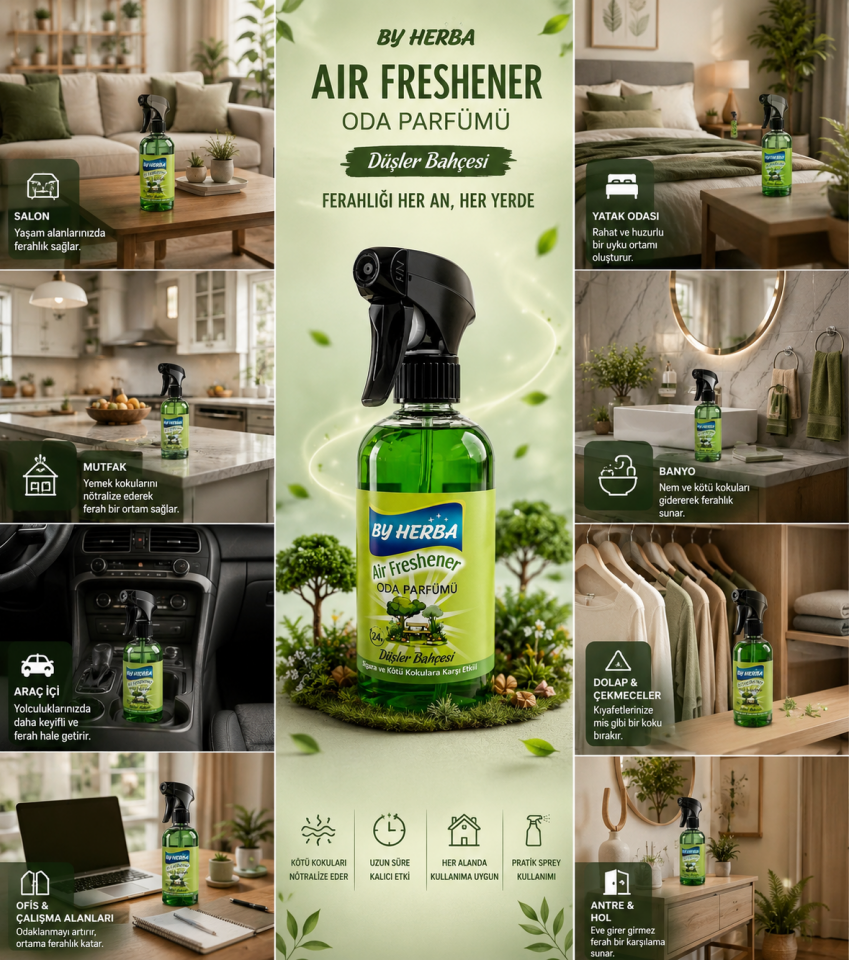 By Herba Düşler Bahçesi Oda Parfümü 500 ML