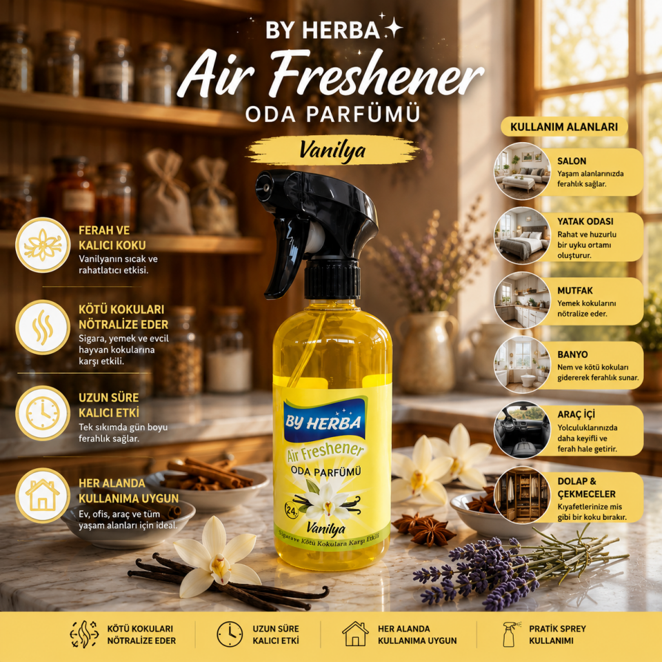 By Herba Vanilya Oda Parfümü 500ML