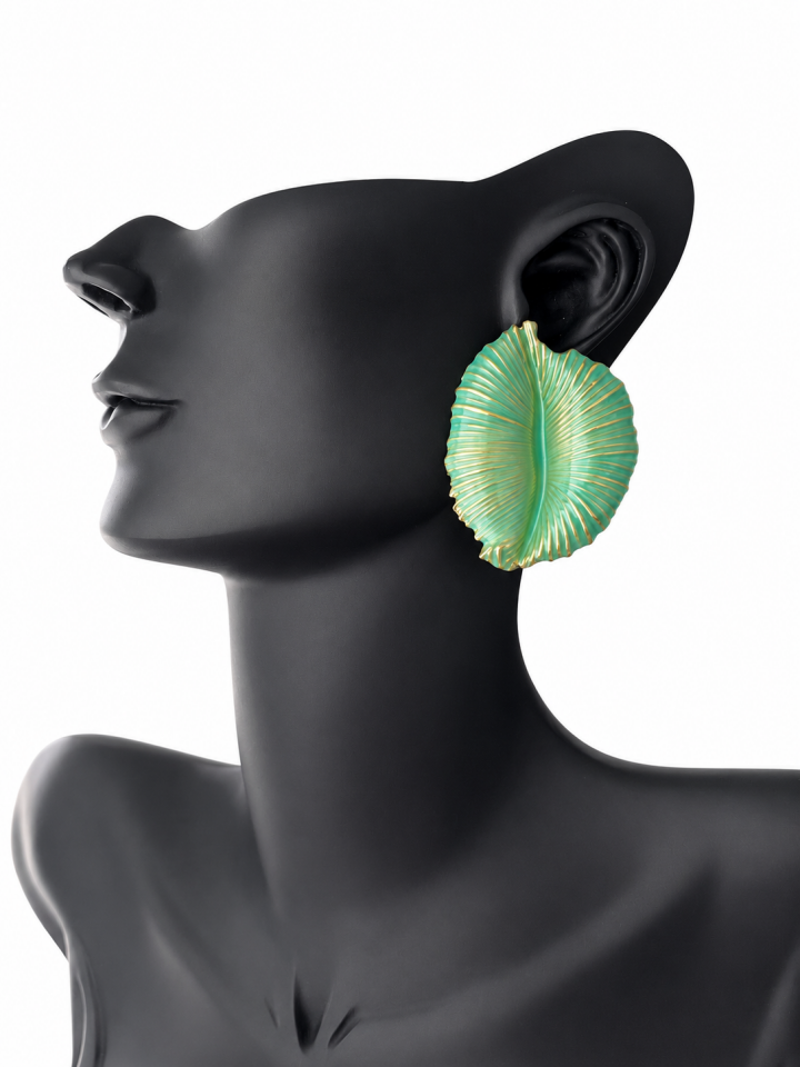 Mint Leaf Küpe