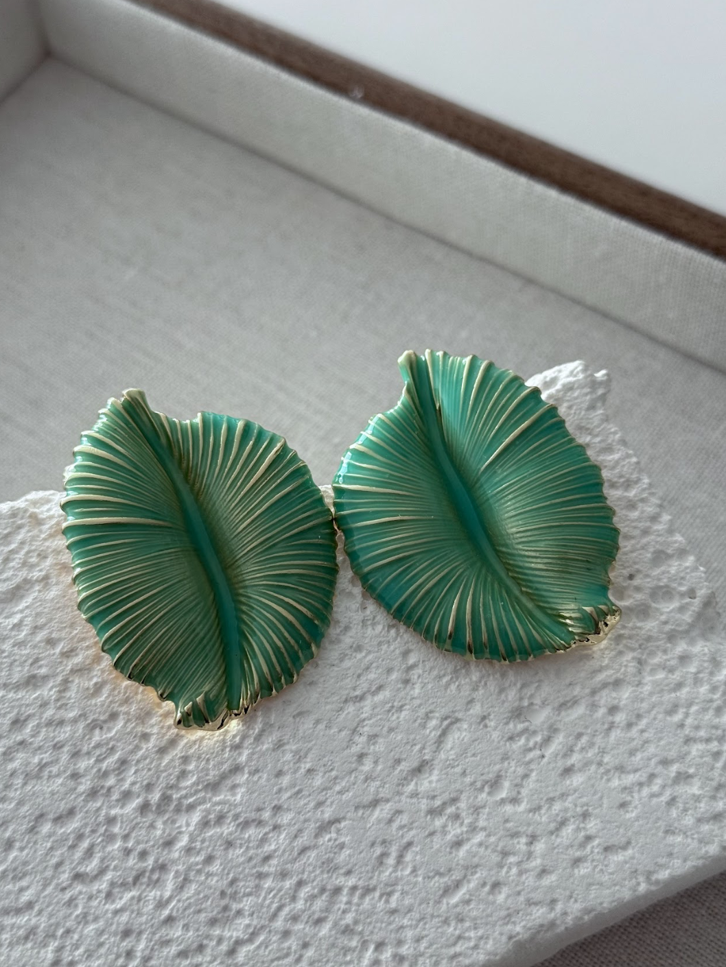 Mint Leaf Küpe