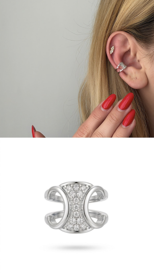 Luna Twist Earcuff Küpe