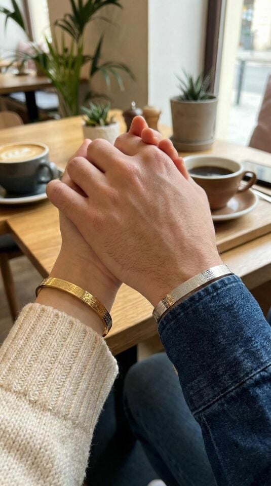 316L Çelik Gold Renk Ayetel Kürsi Yazılı Bileklik