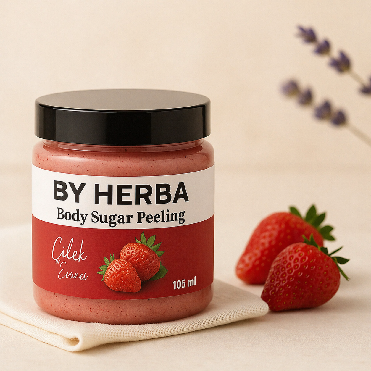 Çilekli Vücut Peeling