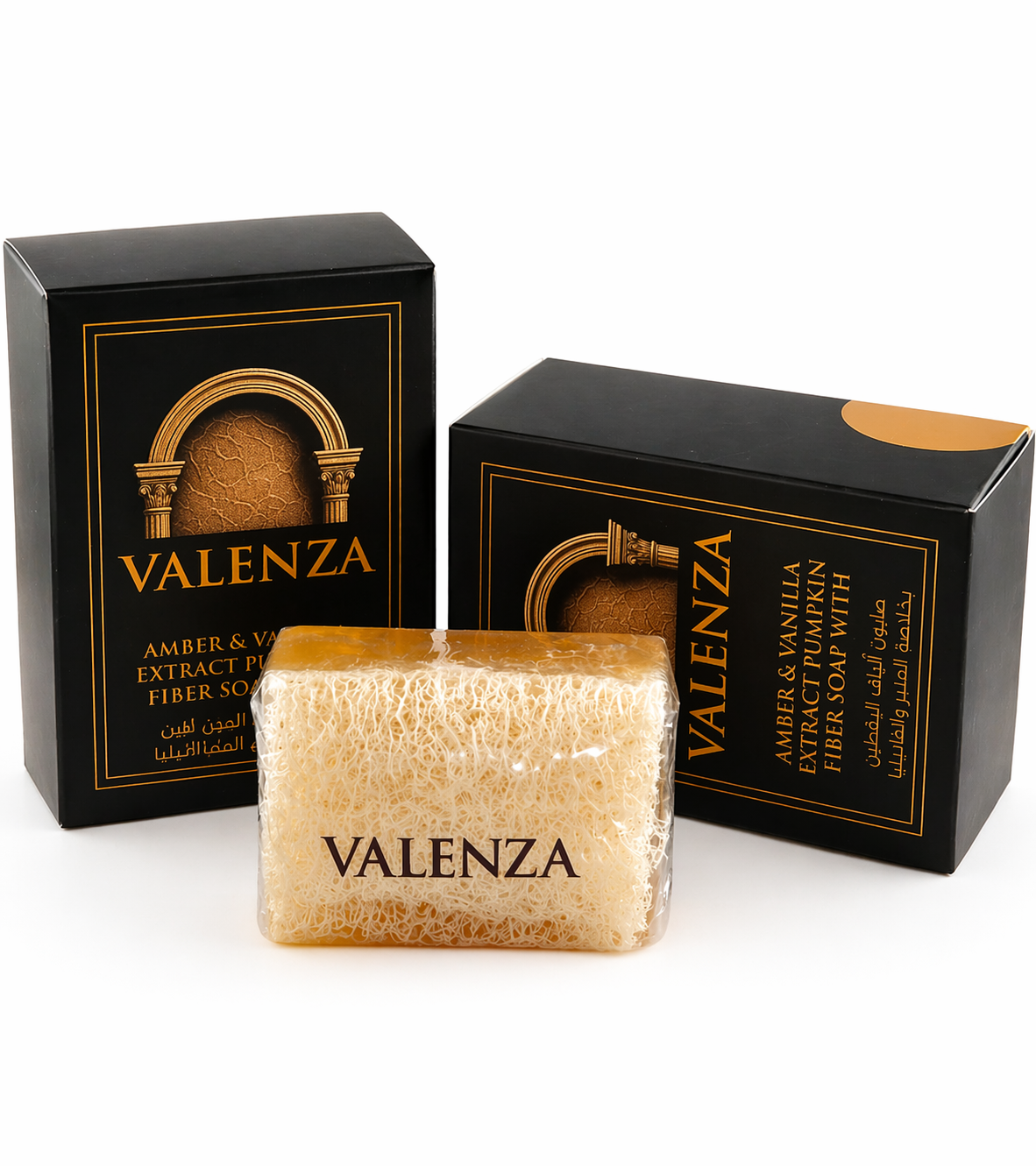 Premium Amber ve Vanilya Özlü Kabak Lifli Sabun