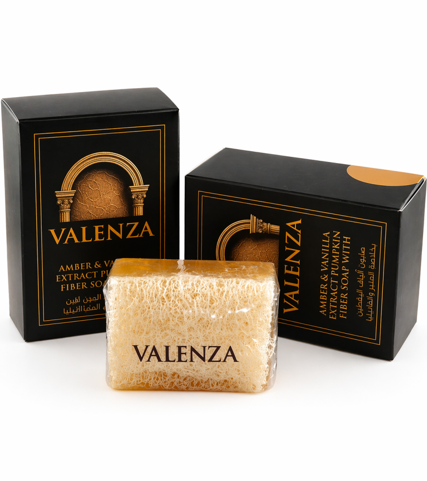 Premium Amber ve Vanilya Özlü Kabak Lifli Sabun