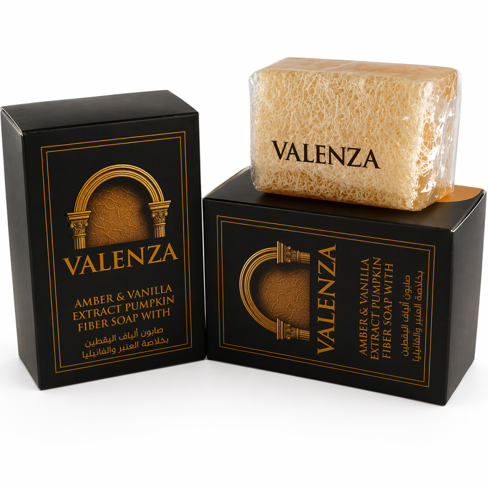 Premium Amber ve Vanilya Özlü Kabak Lifli Sabun