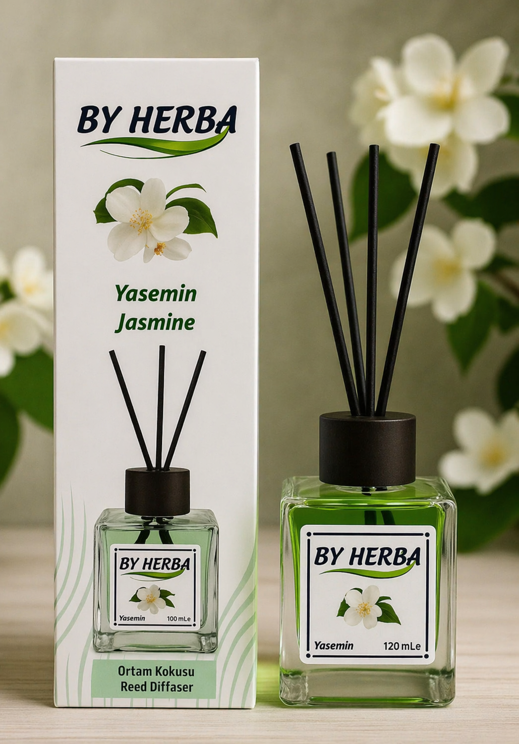 By Herba Yasemin Aromalı Çubuklu Oda Kokusu