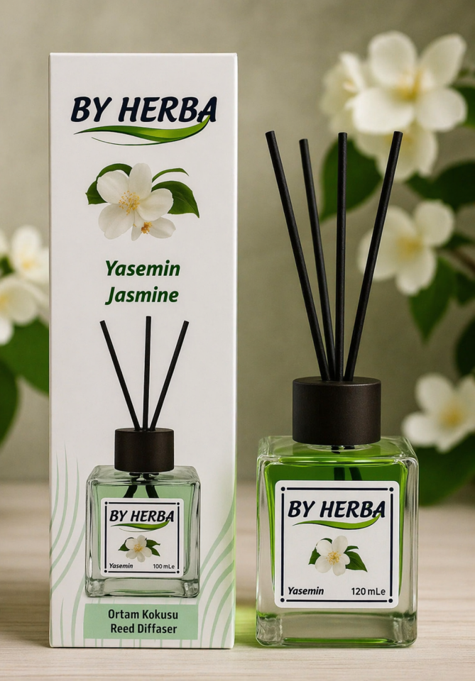 By Herba Yasemin Aromalı Çubuklu Oda Kokusu