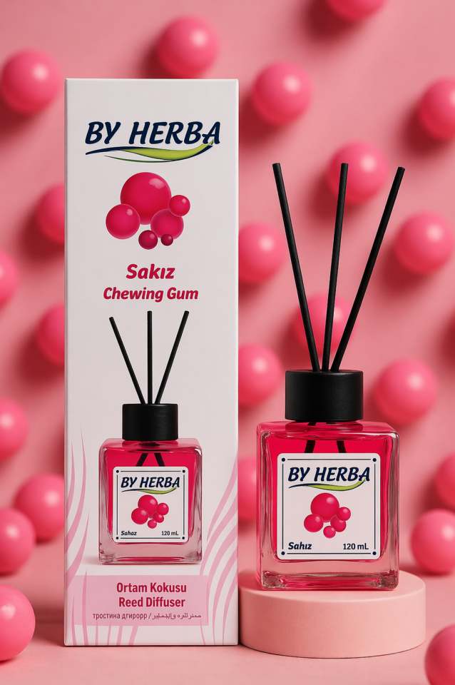 By Herba Sakız Aromalı Çubuklu Oda Kokusu