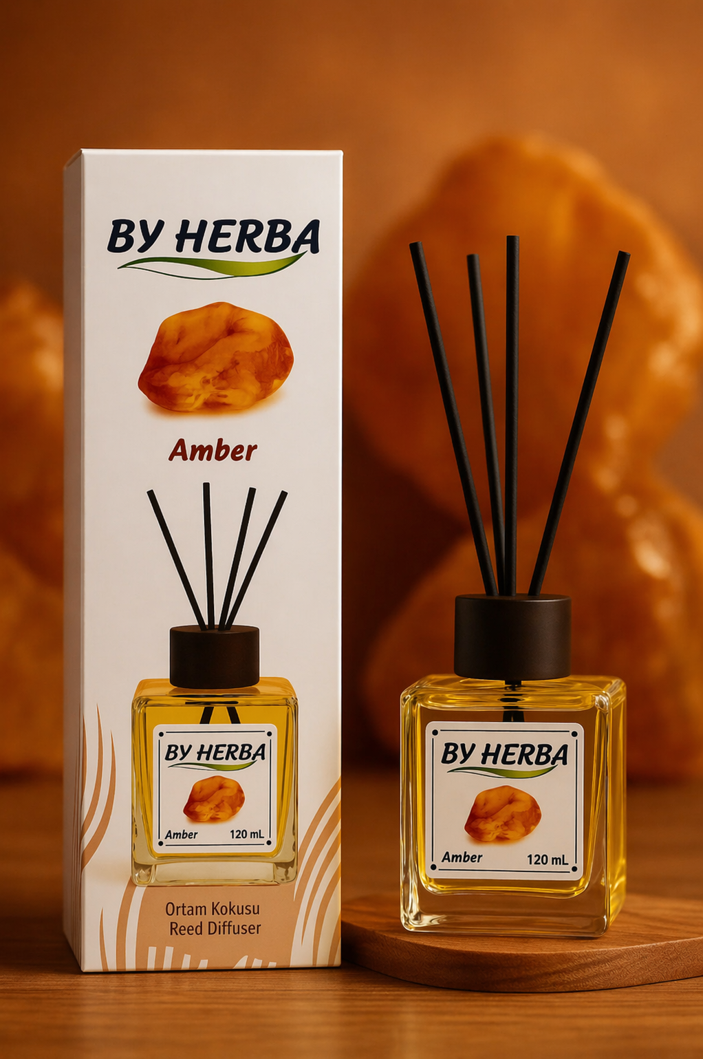 By Herba Amber Çubuklu Oda Kokusu