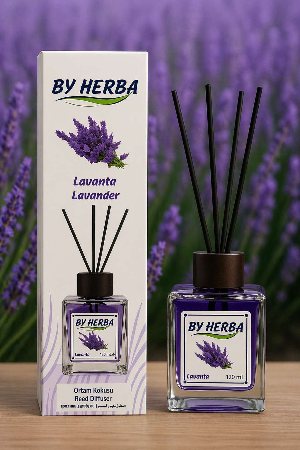 By Herba Lavanta Aromalı Çubuklu Oda Kokusu