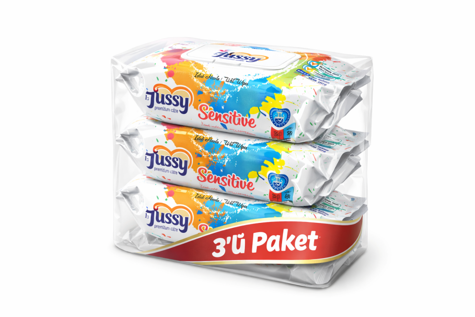 Jussy Islak Mendil 90 ’lı  Paket – Hassas Temizlik İçin Nemli Mendil