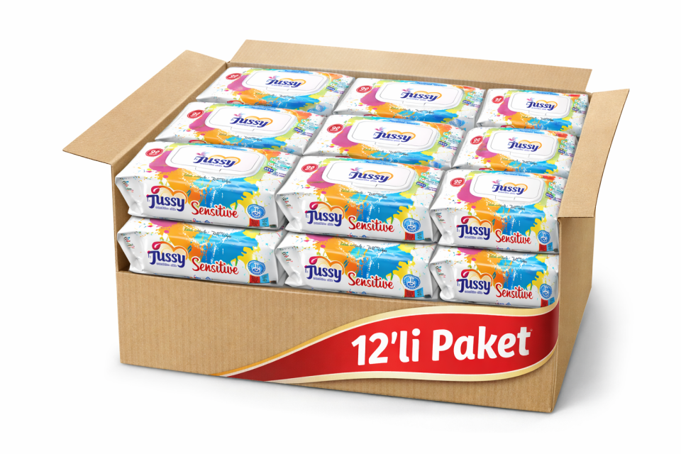 Jussy Islak Mendil 90 ’lı  Paket – Hassas Temizlik İçin Nemli Mendil